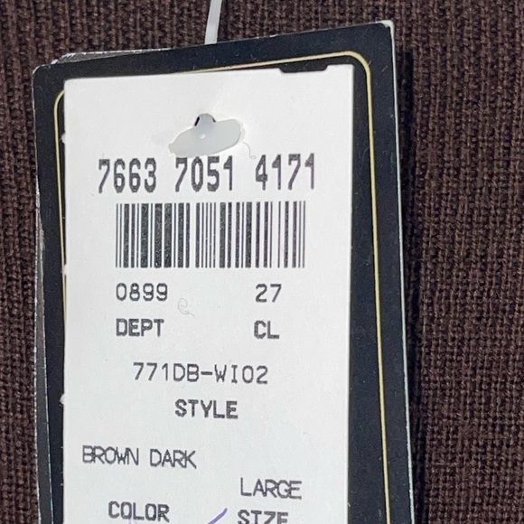 NWT INC 2 PC. Merino wool tunic and cardigan. Size large. Made in Italy C2467 - Picture 13 of 15